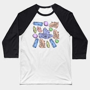 Pastel Crystals Baseball T-Shirt